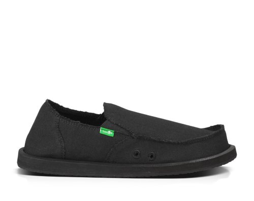 Sanuk Mens Vagabond Black Shoes | SGNTYB017